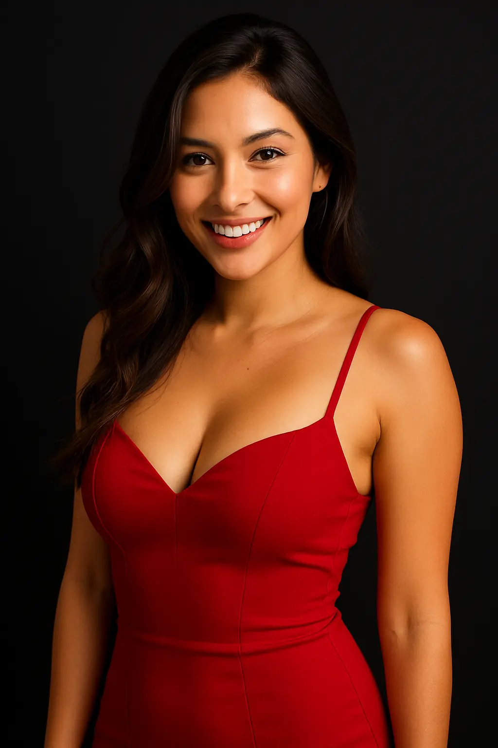 Smiling Latina woman looking at camera